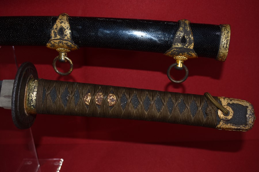 WW2 JAPANESE NAVAL OFFICERS SAMURAI SWORD.-SOLD